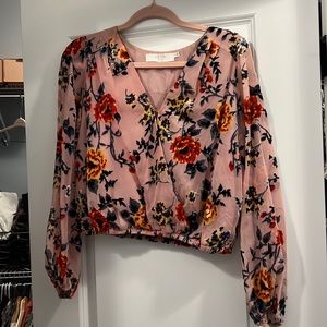 Floral blouse by Lush from Nordstrom.